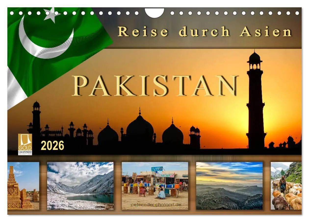 Cover: 9783457907061 | Reise durch Asien - Pakistan (Wandkalender 2026 DIN A4 quer),...